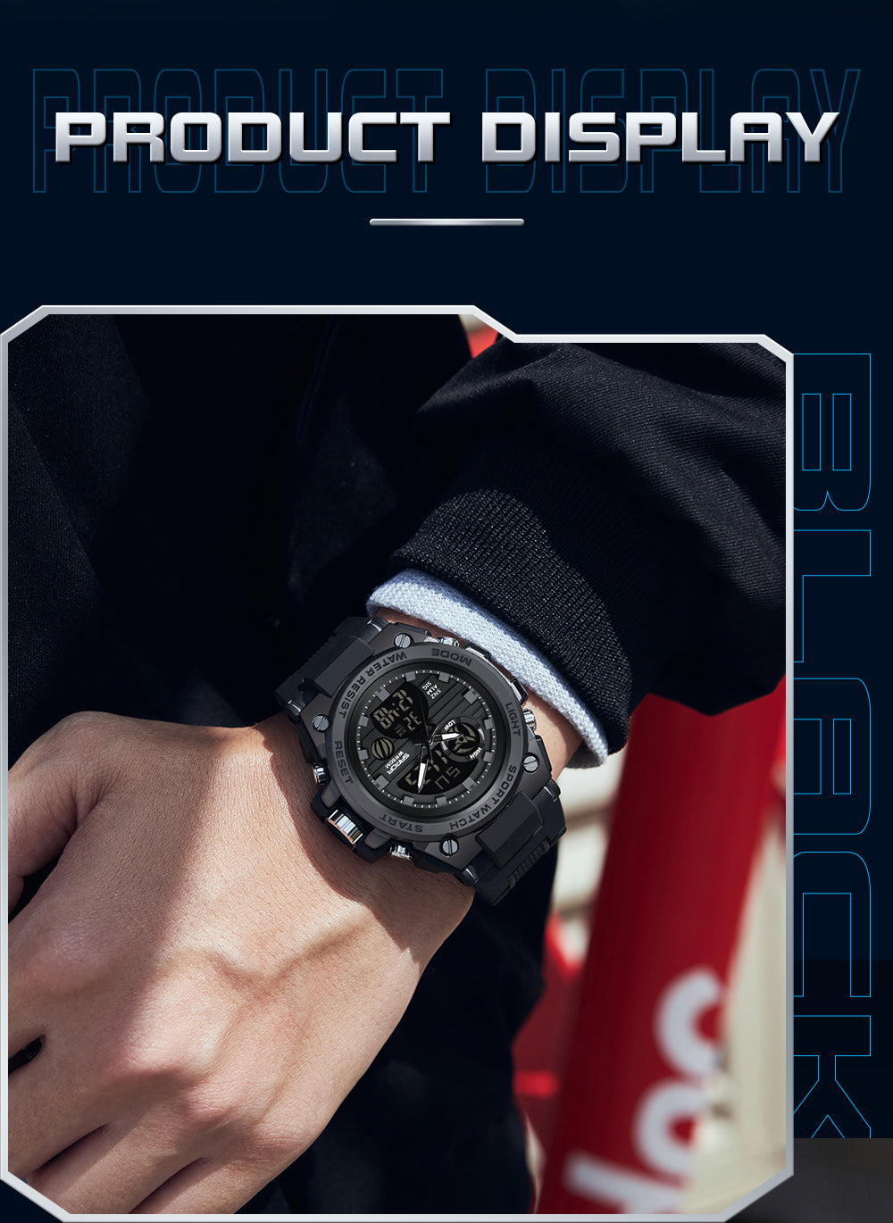 Reloj militar resistente al agua | Sanda ⌚️✨