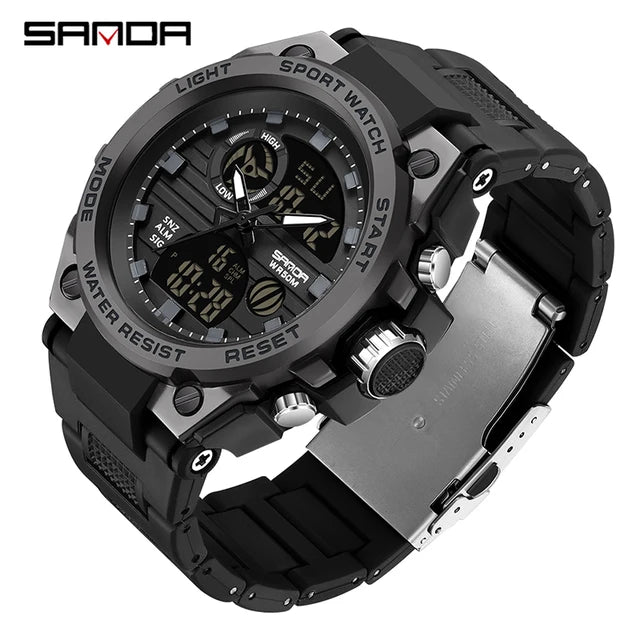 Reloj militar resistente al agua | Sanda ⌚️✨